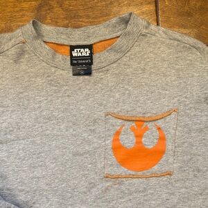 Stars Wars Her Universe Gray Sweatshirt with Orange Accents